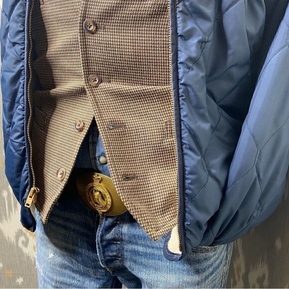 Ralph Lauren Made in England Vintage Brass Horse Head Crown Buckle Leather Belt - Picture 13 of 16